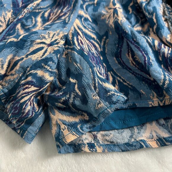 Free People Mixed Print Bohemian Style Romper Medium Dolman Sleeve Wide-Leg - Picture 5 of 8